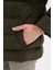 Regular Fit Kapüşonlu Fermuarlı Çıtçıt Kapamalı Cepli Şişme Mont E7286AX24WN 11