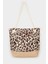 Kadın Leopar Desenli Plaj Çantası E7406AXNS 8