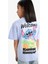 Kız Çocuk Disney Lilo & Stitch Bisiklet Yaka Sırt Baskılı Kısa Kollu Tişört E6508A825HS 7