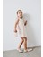 Kız Bebek Çiçekli Kısa Kollu Twill Yazlık Elbise E5811A525SM 10