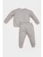 Erkek Bebek 2'li Takım Selanik Kumaş Etiket Baskılı Sweatshirt Eşofman Altı D4647A525SP 12