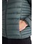 Su İtici Slim Fit Dar Kesim İç Cep Detaylı Kapüşonlu Fermuarlı Cepli Şişme Mont N4661AZ25AU 11
