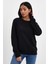 Kadın Bisiklet Yaka Rahat Kalıp 3 Iplik Kalın Sweatshirt SPR24SWK-36 3