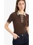 Regular Fit Düğmeli Polo Yaka Kısa Kollu Triko Kazak D4233AX25SP 10