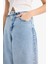 Baggy Fit Yüksek Bel Uzun Jean Yıkamalı Pantolon E3187AX25SP 13