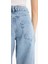 Baggy Fit Yüksek Bel Uzun Jean Yıkamalı Pantolon E3187AX25SP 14