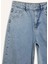 Baggy Fit Yüksek Bel Uzun Jean Yıkamalı Pantolon E3187AX25SP 17