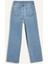 Straight Fit Yüksek Bel Bilek Boy Jean Yıkamalı Pantolon E3191AX25SP 18