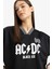 Coool AC/DC Oversize Geniş Kalıp V Yaka Sırt Baskılı Kısa Kollu Tişört E6137AX25SM 11