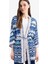 Relax Fit Desenli Kuşaklı Kimono D5443AX25SP 14