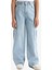 Kız Çocuk Wide Leg Kargo Geniş Paça Jean Pantolon E5878A825AU 12