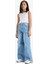 Kız Çocuk Wide Leg Kargo Geniş Paça Jean Pantolon E5878A825AU 9
