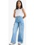 Kız Çocuk Wide Leg Kargo Geniş Paça Jean Pantolon E5878A825AU 10