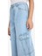 Kız Çocuk Wide Leg Kargo Geniş Paça Jean Pantolon E5879A825AU 13