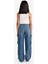 Kız Çocuk Wide Leg Kargo Geniş Paça Jean Pantolon E6184A825AU 12