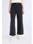 Culotte Yüksek Bel Rahat Kalıp Bilek Boy İspanyol Paça Kemerli Jean Yıkamalı Pantolon D5887AX25SP 12