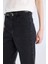 Culotte Yüksek Bel Rahat Kalıp Bilek Boy İspanyol Paça Kemerli Jean Yıkamalı Pantolon D5887AX25SP 13