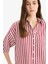 Oversize Geniş Kalıp Çizgili Uzun Kollu Gömlek 13