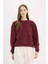 Regular Fit Bisiklet Yaka Kalın Basic Düz Sweatshirt D6645AX25SP 9