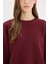 Regular Fit Bisiklet Yaka Kalın Basic Düz Sweatshirt D6645AX25SP 10