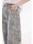Baggy Fit Gabardin Pantolon Yüksek Bel Leopar Desenli Standart Boy D8149AX25SP 11