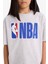 Kız Çocuk NBA Wordmark Oversize Geniş Kalıp Bisiklet Yaka Kısa Kollu Tişört E7630A825HS 11