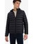 Su İtici Slim Fit Dar Kesim İç Cep Detaylı Kapüşonlu Fermuarlı Cepli Şişme Mont N4661AZ25AU 8