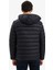 Su İtici Slim Fit Dar Kesim İç Cep Detaylı Kapüşonlu Fermuarlı Cepli Şişme Mont N4661AZ25AU 10
