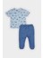 Erkek Bebek 2'li Takım Baskılı Kısa Kollu Tişört Jean Pantolon 14