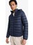 Su İtici Slim Fit Dar Kesim İç Cep Detaylı Kapüşonlu Fermuarlı Cepli Şişme Mont N4661AZ25AU 11