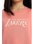 Kız Çocuk NBA Los Angeles Lakers Loose Fit Bisiklet Yaka Kısa Kollu Tişört E7633A825HS 15