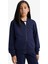 Kız Çocuk Basic Düz Kapüşonlu Okul Fermuarlı Sweatshirt C8110A825AU 13