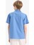 Erkek Çocuk Oversize Geniş Kalıp Polo Yaka Kısa Kollu Gömlek E5832A825HS 12