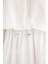 Oversize Geniş Kalıp Basic Düz Paraşüt Uzun Kollu Beyaz Gömlek E6693AX25SP 19