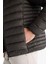 Su İtici Slim Fit Dar Kesim İç Cep Detaylı Kapüşonlu Fermuarlı Cepli Şişme Mont N4661AZ25AU 15