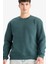 Regular Fit Bisiklet Yaka Basic Düz Kalın Sweatshirt T3777AZ25AU 7