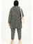 Tesettür Kalın Triko Kumaş Uzun Sweatshirt ve Dar Paça Pantolon Takım - Normal ve Büyük Beden 2