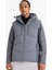 Fit Su İtici Regular Fit Kapüşonlu Rüzgar Geçirmez Fermuarlı Mont C6053AX25WN 11