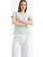 Regular Fit Pijama Takımı Kısa Kollu Üst Desenli Uzun Alt-Fall in Love E0266AX25SP 10
