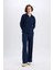 Wide Leg Geniş Paça Eşofman Altı Normal Bel Fitilli Kaşkorse Kumaş Basic Düz B2405AX25SP 7