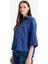 Regular Fit Keten Karışımlı Kısa Kollu Gömlek E8356AX25SM 10