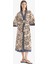 Regular Fit Kuşaklı Etnik Desenli Pamuklu Kimono-Fall in Love D0456AX25SP 14