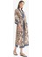 Regular Fit Kuşaklı Etnik Desenli Pamuklu Kimono-Fall in Love D0456AX25SP 15