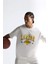 %100 Pamuk DeFactoFit NBA Los Angeles Lakers Oversize Geniş Kalıp Bisiklet Yaka Kısa Kollu Tişört E5871AX25AU 11