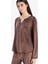 Pijama Takımı Regular Fit Uzun Kollu Velur Üst Uzun Alt-Fall in Love A3356AX25AU 11