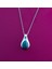 Doğal Chrysocolla Taşlı Damla Tasarım Şık Zarif Kolye Zincir Ile Birlikte Gönderilir Uzunluğu 40 Cm. 1