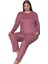 Lusso Notte Interlok Kışlık Büyük Beden Kadın Pijama Takımı 3xl/5xl 3