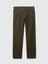 Erkek Haki GapFlex Kadife Straight Jean Pantolon 8