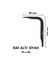 Metal Boyalı Lüx Siyah Raf Altı 5x6 - 2 Adet 3