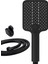 4 Fonksiyon Mafsallı Siyah Duş Başlığı ve Hortumlu Set 1